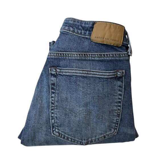 American Eagle Relaxed Straight Jeans Mens 29x34 (30x32) Blue Flex Stretch Denim - Picture 11 of 11